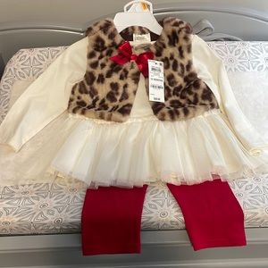 First Impressions girls 3 piece set, size 12 months